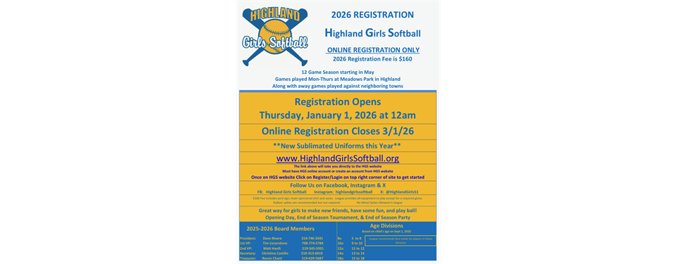 Spring Registration Starts January 1st